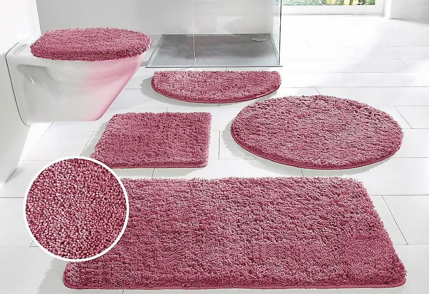 OTTO home Badematte "Inga, Badezimmer Teppich, Badvorleger" Höhe 20 mm ruts günstig online kaufen