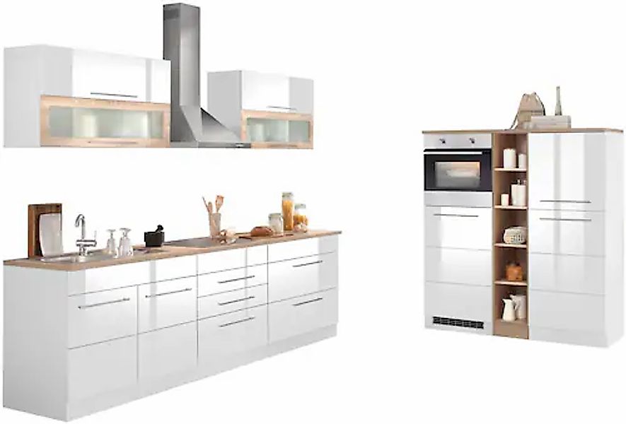 HELD MÖBEL Küchenzeile "Wien", Breite 430 cm, wahlweise mit E-Geräten und I günstig online kaufen