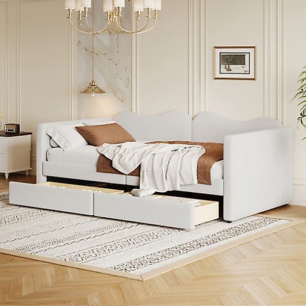 XDeer Polsterbett Sofabett,Kinderbett Polsterbett mit 2 günstig online kaufen