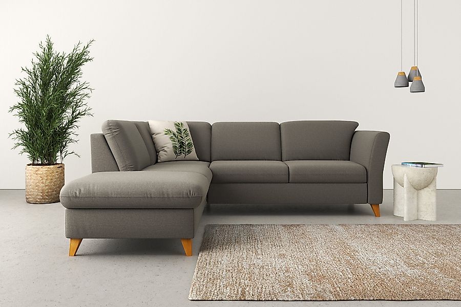 Home affaire Ecksofa Trelleborg L-Form, Federkern-Polsterung, günstig online kaufen
