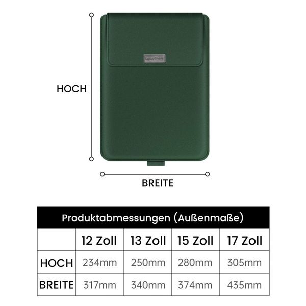 Refttenw Laptoptasche Laptop-Hülle mit klappbarem Ständer günstig online kaufen
