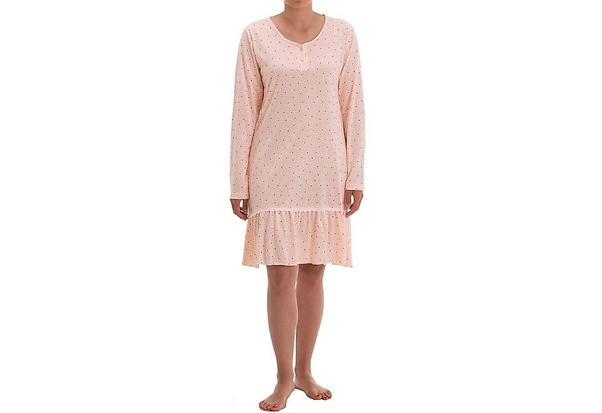 zeitlos Nachthemd Nachthemd Langarm - Spitze Rüschenrock günstig online kaufen