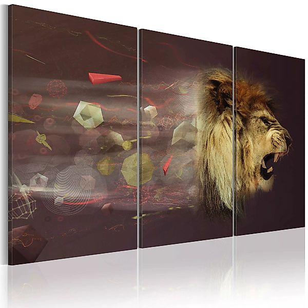 Wandbild - Löwe (Abstrakt) günstig online kaufen