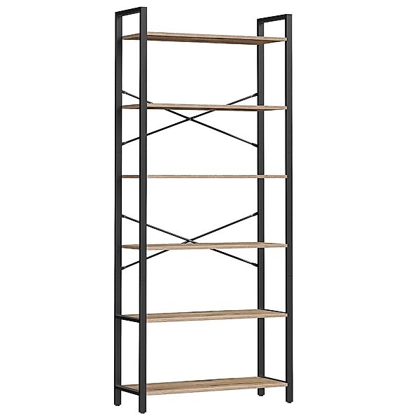 VASAGLE Bücherregal, Standregal, 120/153/186 cm, mit günstig online kaufen