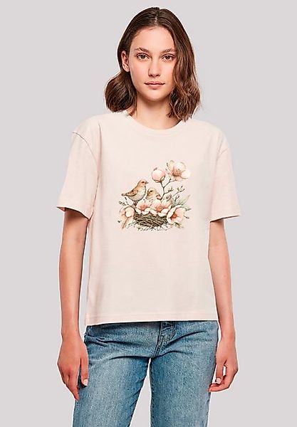 F4NT4STIC T-Shirt Vogelnest Blumen Premium Qualität günstig online kaufen