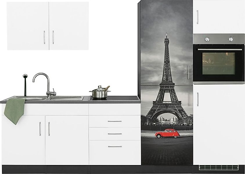 KOCHSTATION Küchenzeile »KS-Paris – Küchen mit einzigartigen Fotomotiven au günstig online kaufen