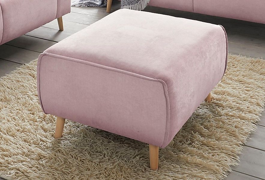 Home affaire Hocker Janek, mit Keder in scandinavischem Design günstig online kaufen