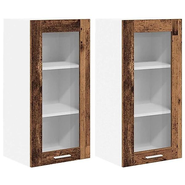 vidaXL Hängeschrank 2 Stk Altholz 40 x 31 x 80 cm Holzwerkstoff 884311 günstig online kaufen