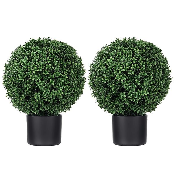 HOMCOM Künstliche Pflanzen  2er-Set mit Blumentopf günstig online kaufen