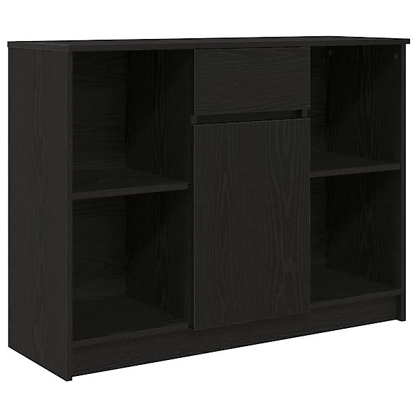 vidaXL Sideboard mit Schublade Schwarz Eichen-Optik 101x35x76 cm 861563 günstig online kaufen