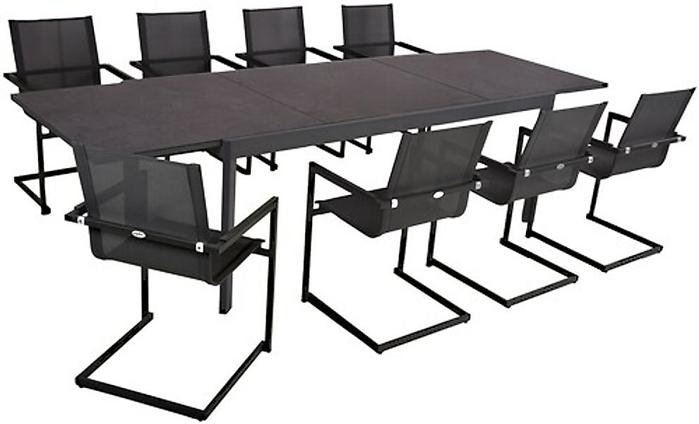 Garden Pleasure Garten-Essgruppe »NEREA« 9 Stk. tlg. ausziehbar günstig online kaufen