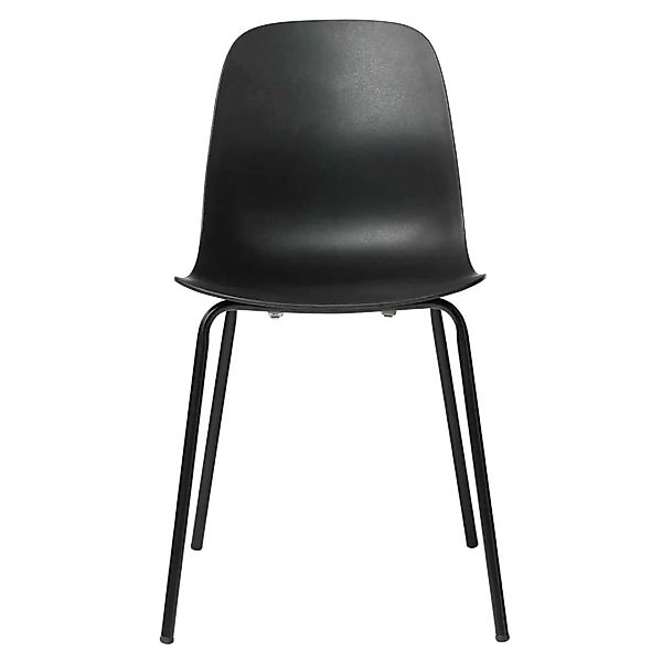 Stühle aus Kunststoff und Metall Schwarz (4er Set) günstig online kaufen