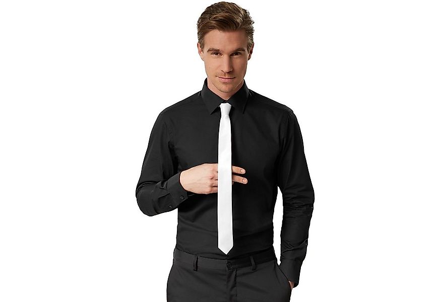 dressforfun Kostüm Einfarbige Krawatte, Schmale Unisex-Krawatte in Einheits günstig online kaufen