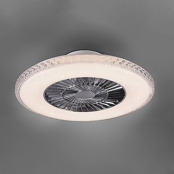 TRIO Leuchten LED Deckenleuchte »Harstad«, mit Ventilator, Fernbedienung, i günstig online kaufen