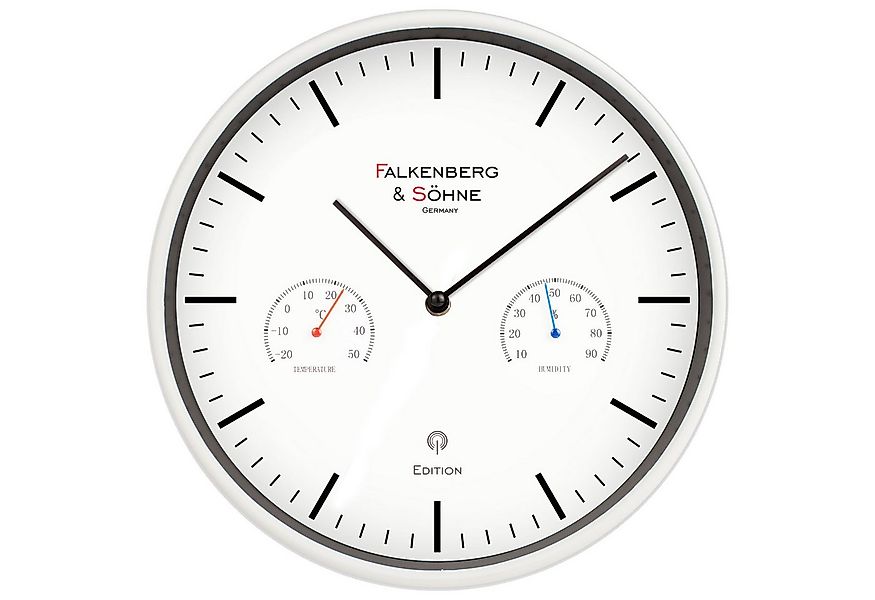 Miraval Funkwanduhr Funkwanduhr 250 mm Thermometer Hygrometer günstig online kaufen