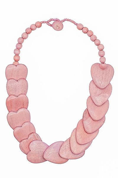 COLLEZIONE ALESSANDRO Kette mit Anhänger "Warmherz" mit rosa Herzen aus Hol günstig online kaufen