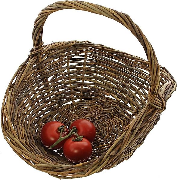 Dekoleidenschaft Aufbewahrungskorb Bügelkorb "Natur" aus Weide, braun, 37x2 günstig online kaufen