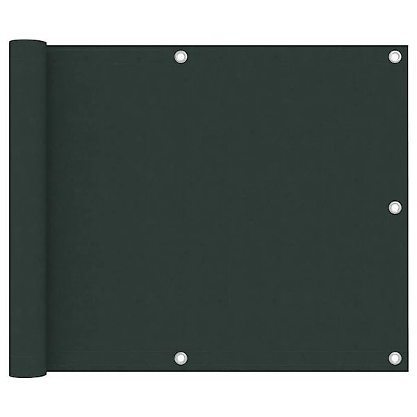 vidaXL Balkon-Sichtschutz Dunkelgrün 75x600 cm Oxford-Gewebe 134999 günstig online kaufen