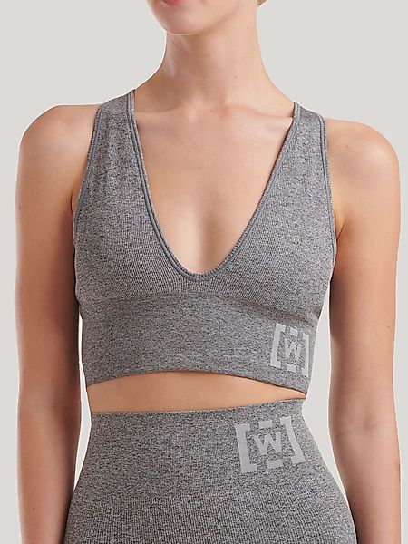 Wolford - Shaping Athleisure Crop Top Br, Frau, grey melange, Größe: L günstig online kaufen