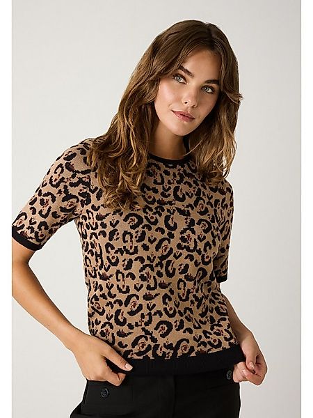 MORE&MORE Strickpullover Leopardenmuster, Viskosemix günstig online kaufen