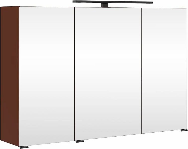 welltime Spiegelschrank "SALVADA, 3D-Spiegelschrank 100 cm, gedämpfte Schar günstig online kaufen