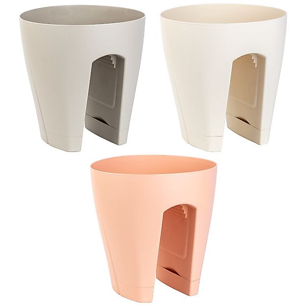 Engelland Blumentopf Geländertopf mit Wasserauffangschalen (Vorteils-Set, günstig online kaufen