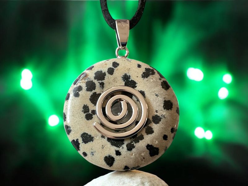 Steinfixx® Lange Kette echter Edelsteindonut 30 günstig online kaufen