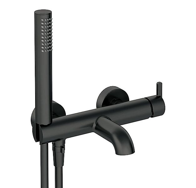 Lomadox Wannenarmatur SILIA-30 mit Duschbrause, schwarz günstig online kaufen