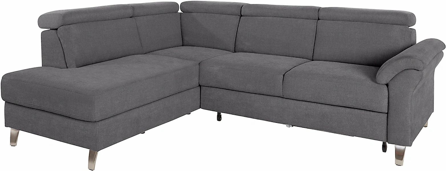 sit&more Ecksofa "Arngast L-Form" inklusive Kopfteilverstellung und Federke günstig online kaufen