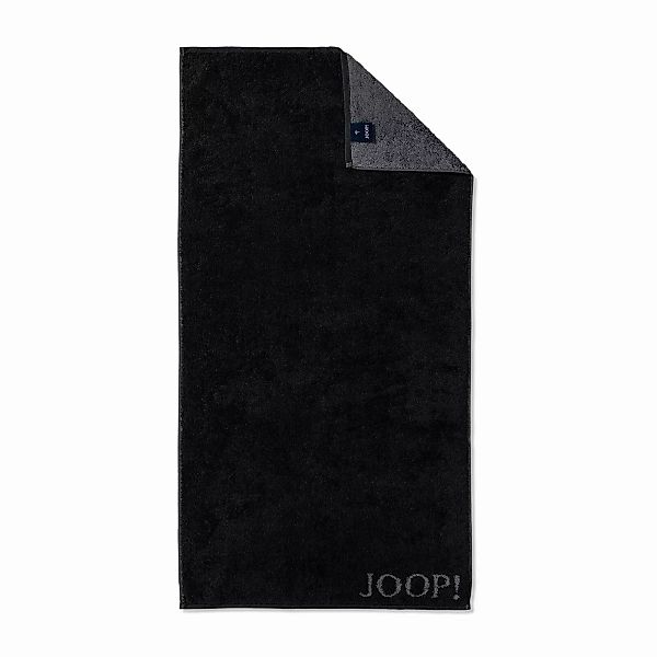 JOOP! Duschtuch  JOOP 1600 Classic Doubleface - schwarz - 100% Baumwolle - günstig online kaufen