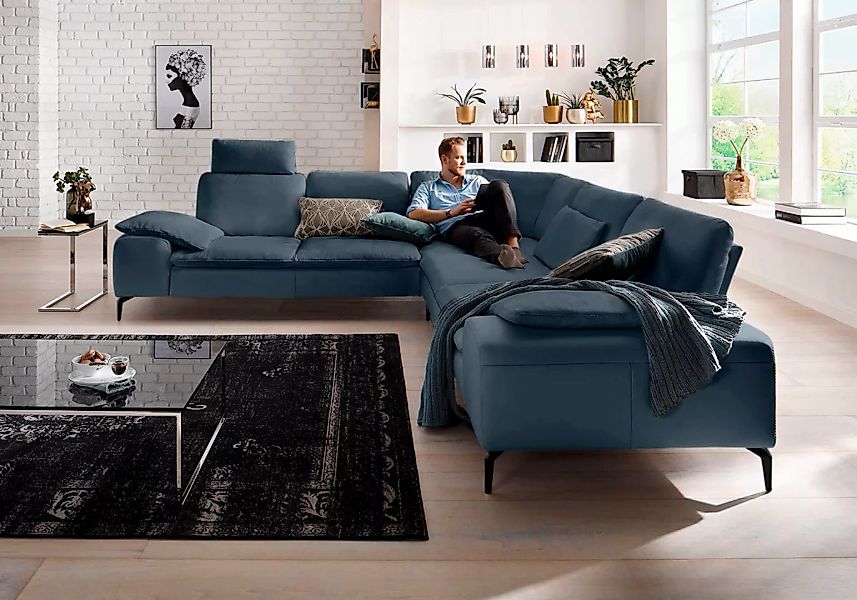 W.SCHILLIG Ecksofa "valentinoo, Designsofa, elegant und bequem, L-Form", (S günstig online kaufen