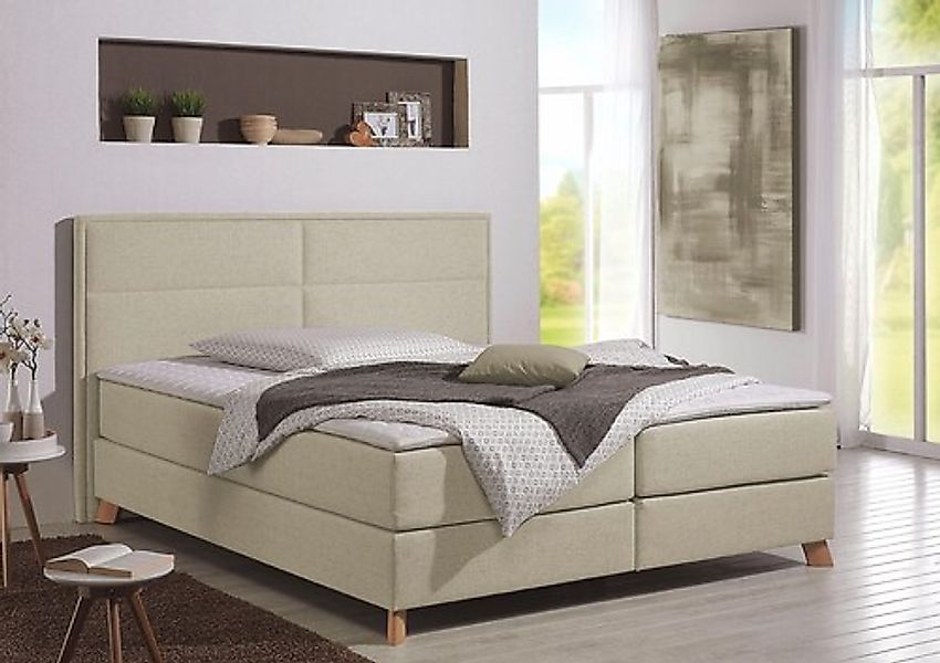 Home affaire Boxspringbett »Caria« in 5 Breiten, 3 Matratzen-Ausführungen, günstig online kaufen