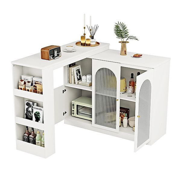 OKWISH Bartisch 360° drehbare Essbar (rotierender günstig online kaufen
