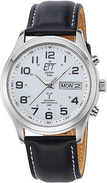 ETT Funkuhr Gobi EGS-11436-12L, Armbanduhr, Herrenuhr, Datum, Solar, Ledera günstig online kaufen