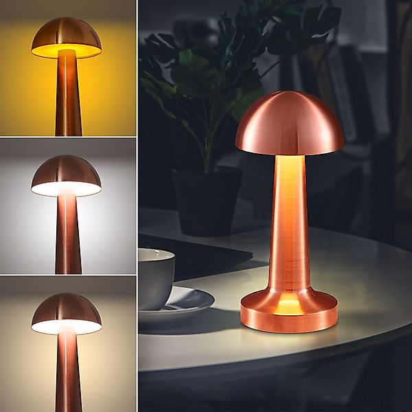 EAXUS Tischleuchte Aufladbare Mushroom Lampe - günstig online kaufen