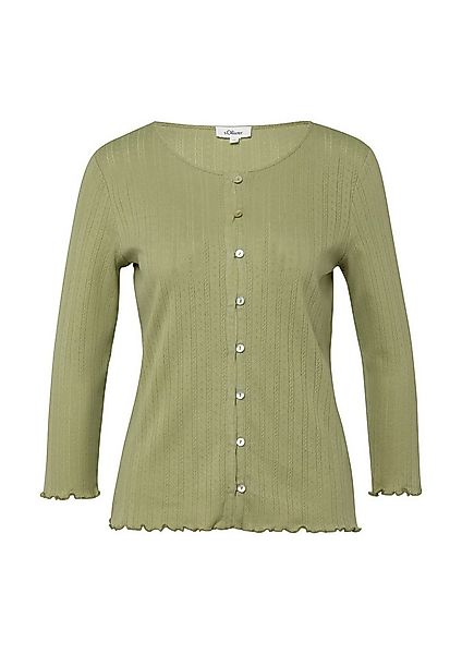 s.Oliver Cardigan Indoor-Jacke Pointelle-Jacke günstig online kaufen