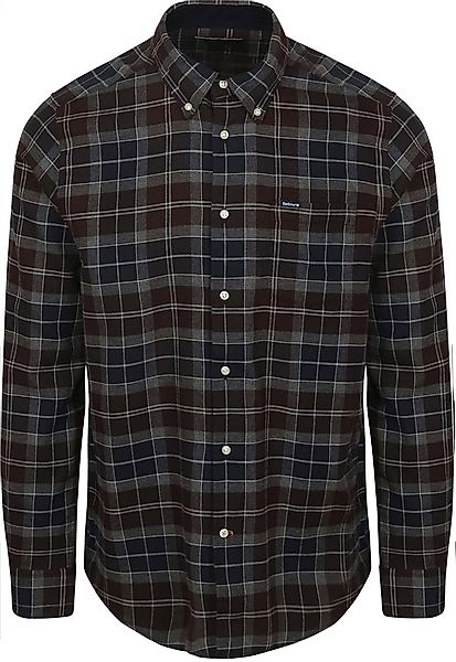 Barbour Fortrose Hemd Tartan Navy Braun - Größe M günstig online kaufen