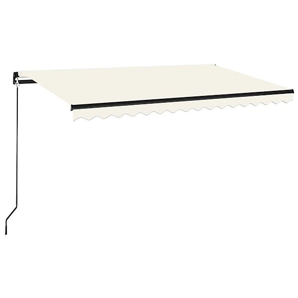 furnicato Markise Manuell Einziehbar 450x350 cm Creme günstig online kaufen
