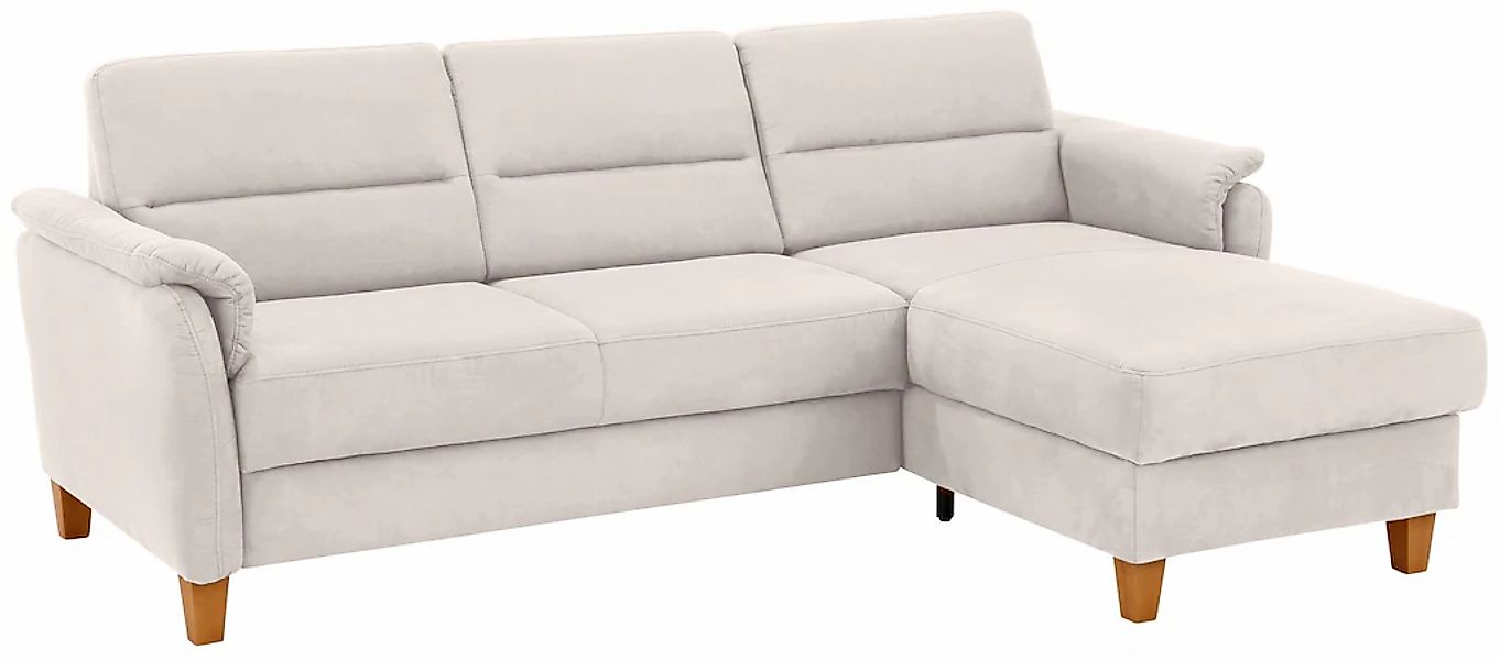 Home affaire Ecksofa "Palmera L-Form, B: 244 cm" optional Bettfunktion & Be günstig online kaufen