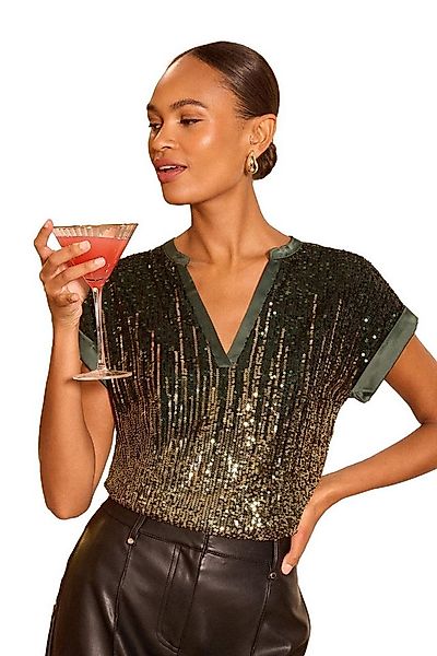 Love & Roses Paillettenshirt Love & Roses Top mit Pailletten, Regular (1-tl günstig online kaufen