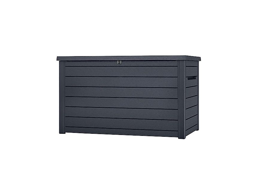 Keter Gartenbox "Ontario" 870L in Holzoptik 147x83x86 cm mit Gasdruckfedern günstig online kaufen