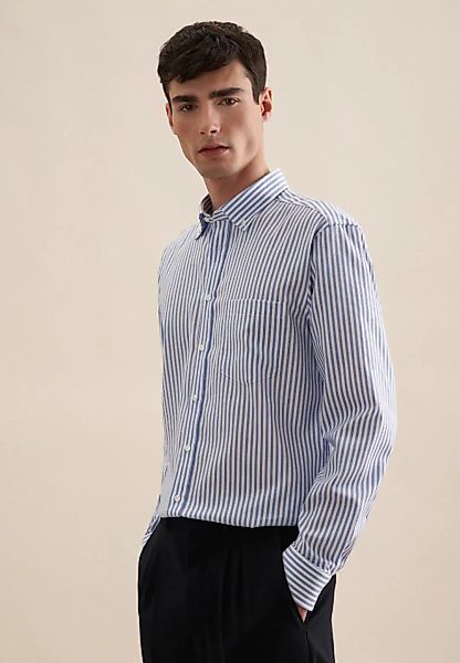 seidensticker Businesshemd "Regular", Regular Langarm Button-Down-Kragen St günstig online kaufen