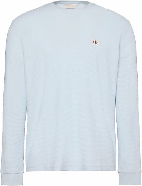 Calvin Klein Jeans Langarmshirt "LS WAFFLE BADGE CREWNK TEE" Mit Rundhalsau günstig online kaufen