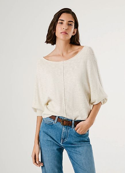 Pepe Jeans Strickpullover "CANDELA", mit Ajourstrickmuster günstig online kaufen