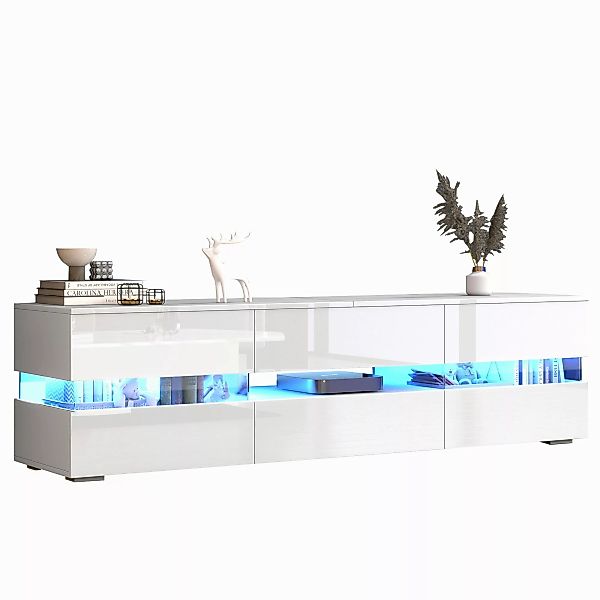 HAUSS SPOLE Lowboard Hochglanz mit LED-Beleuchtung,offenes günstig online kaufen