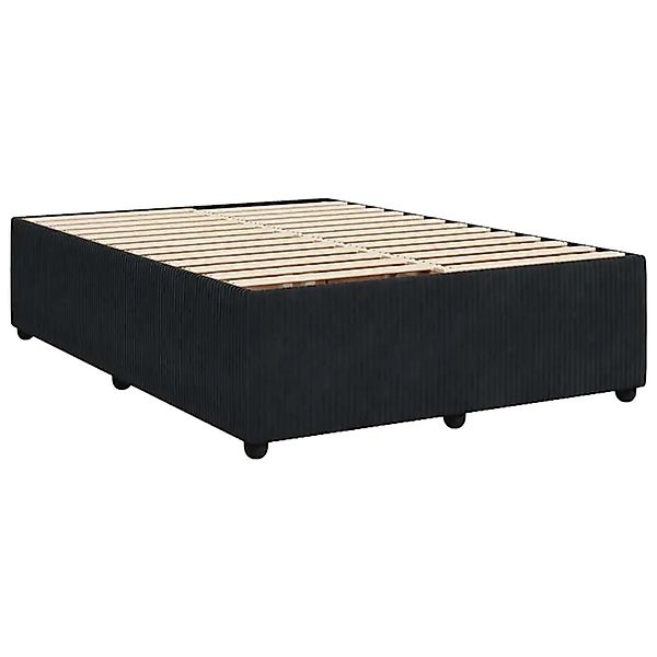 vidaXL Bettgestell ohne Matratze Schwarz 140x190 cm Samt 3285008 günstig online kaufen