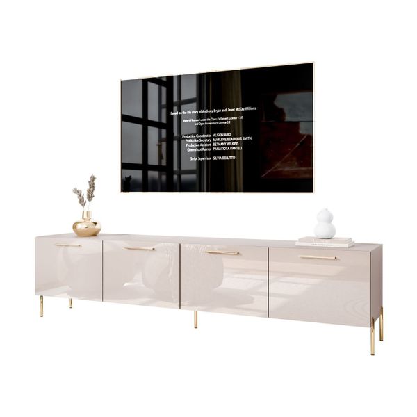 ALLHOUSE24 TV-Schrank LOGANTE 200 KASCHMIR Hochglanz günstig online kaufen