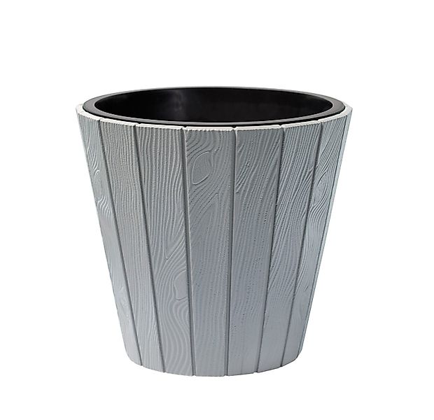 KAGM Pflanzkübel Blumenkübel Blumentopf in Holzoptik günstig online kaufen