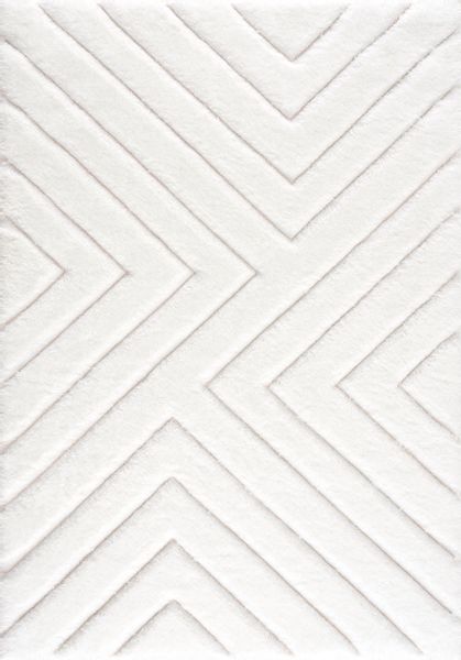 my home Hochflor-Teppich "Fiori" rechteckig 43 mm Höhe mit handgearbeitetem günstig online kaufen