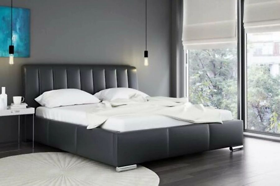 JVmoebel Polsterbett, Bett Doppelbett Möbel Bettrahmen Stoff 160x200 Textil günstig online kaufen